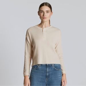 Everlane Organic Cotton Waffle Henley